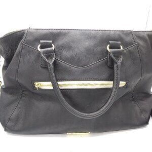 Steve Madden Shoulder Bag  -Bl w/ Wh /Gold Accents
